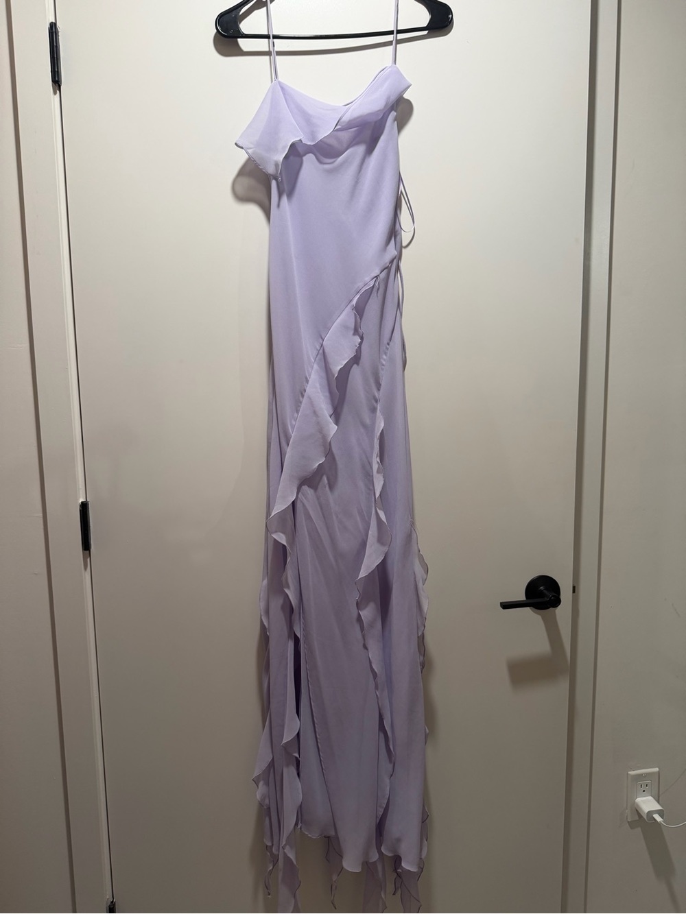 Mango Lavender Ruffle Slip Gown - Picture 2 of 6